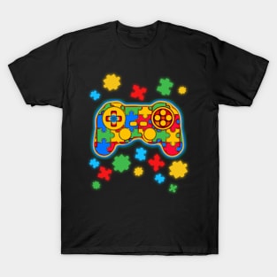 Gaming Puzzle Autism Awareness T-Shirt